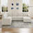 L-Shaped Modular Sofa Set With Large Storage Space-591189968