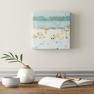 Sea Sandbar II by Emma Scarvey - Wrapped Canvas Painting