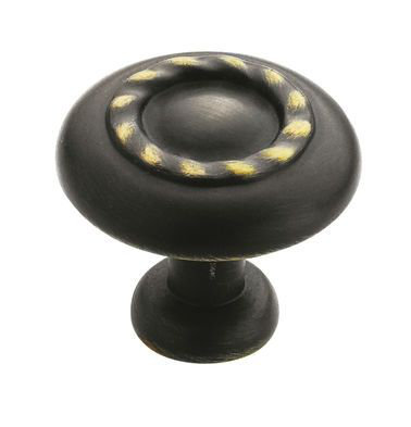 Poignée champignon de 5/4 po de diamètre, Bronze romain