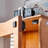 Brown Solid Wood+Tempered Glass Display Cases