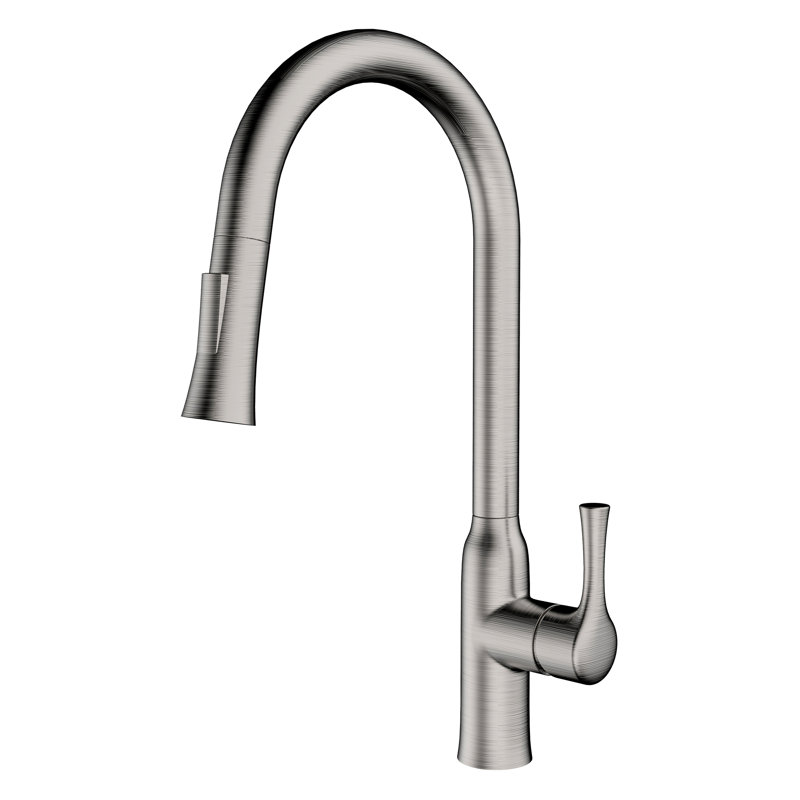 Jade Bath Parker Pull Out Kitchen Faucet, Satin Nickel