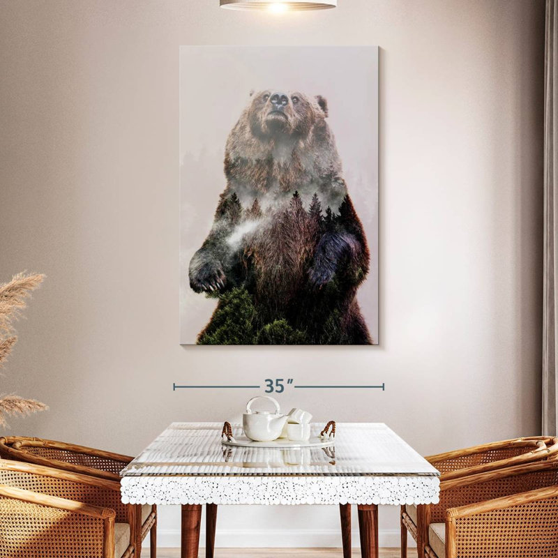Brampt Forest Pines Bear, 51" H x 34" W