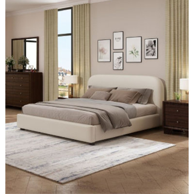 Grand lit Arden Beige