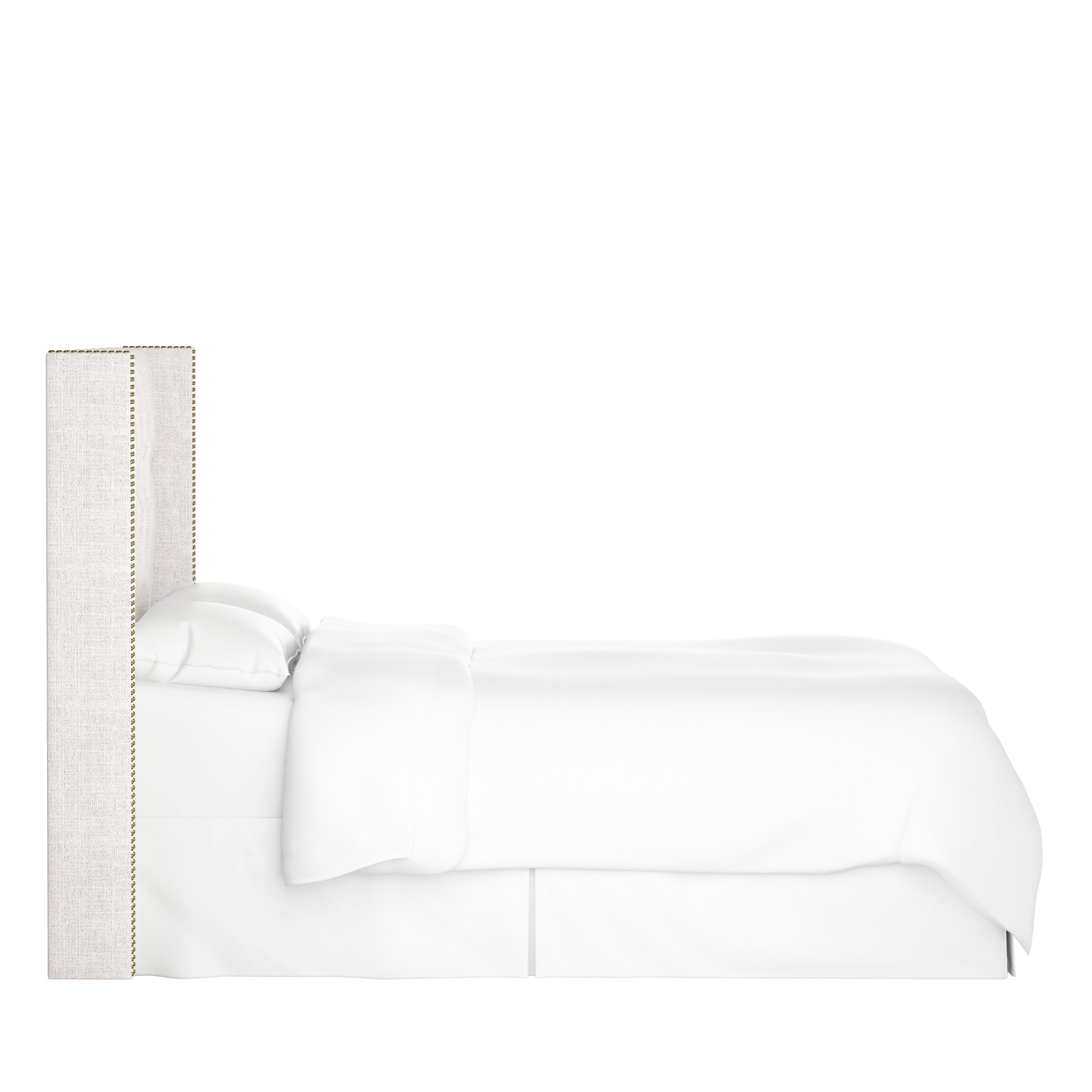 Knighten Upholstered Headboard, California King, Luxe Snow Velvet