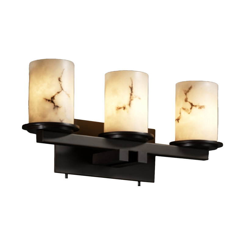 Éclairage pour meuble-lavabo 3 lumières Keyon, Bronze foncé