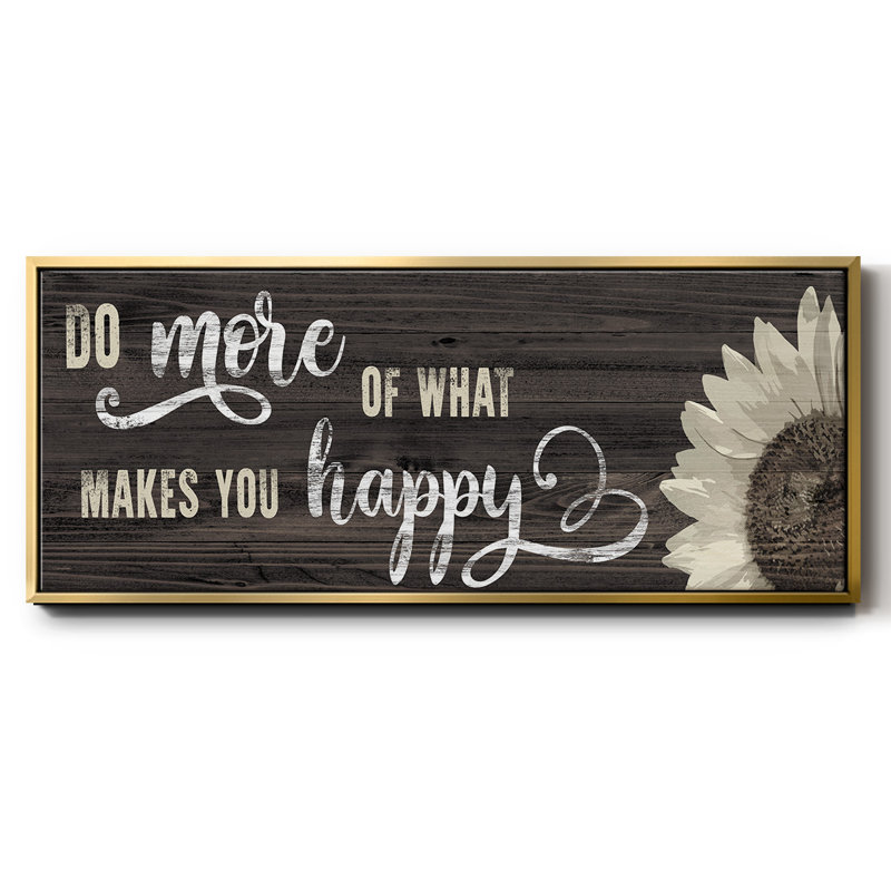 Makes You Happy- Framed Canvas