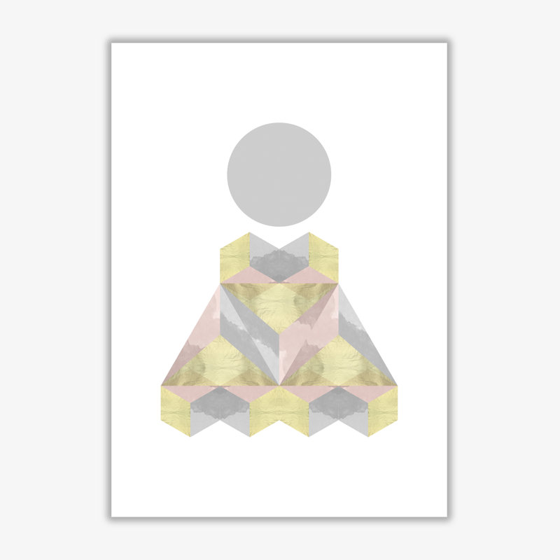 Abstract Shapes - Single Picture Frame Print, No Frame, 42 cm H x 30 cm W x 1 cm D