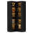 5-Tier Corner Bookcase With Glass Doors-1597656891