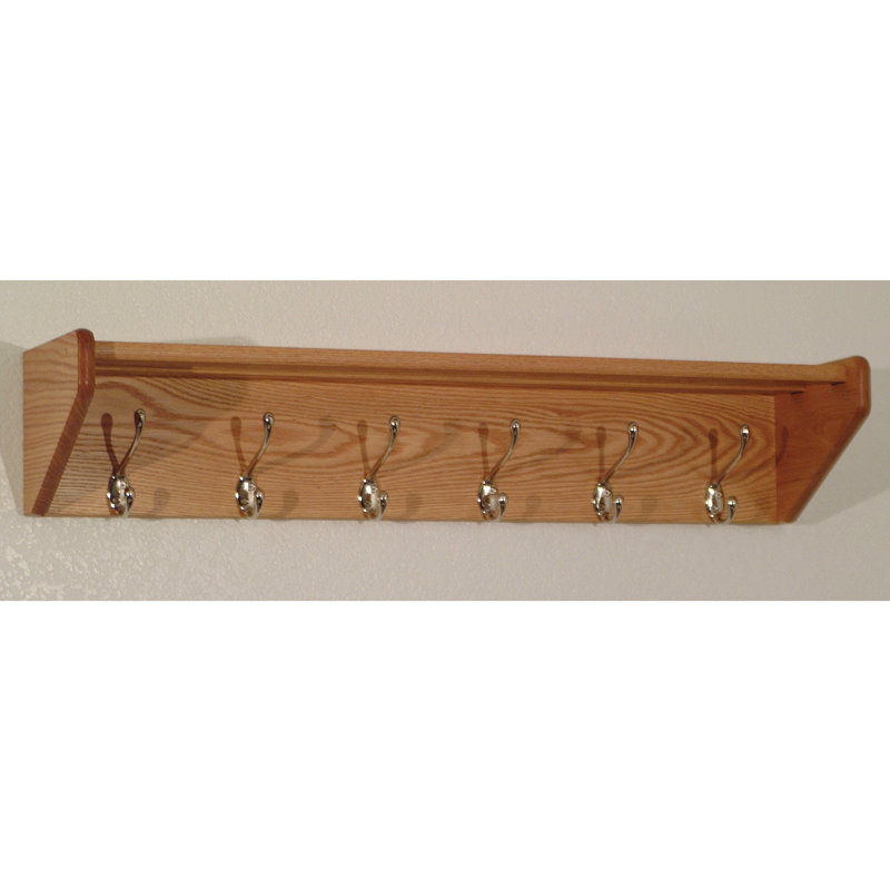 Porte-manteau mural Ryder, Light Oak/Nickel