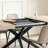 55.11"-70.86"Retro Rectangular Stretch Dining Table-985527823