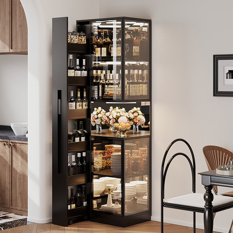 Vitrine à vin 22,52 "avec verre trempé et lumières DEL intégrées