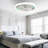 Makaiyla 20" Flush Mount Ceiling Fan Lights With RGB LED and Remote&App Control