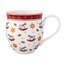 Villeroy & Boch Toy's Delight Anniversary Christmas Collection Mug Set of 4, 1 Each of Santa, Nutcracker, Locomotive and Rocking Horse, Premium Porcelain, 4-piece Assorted Set, Large, 13 oz Capacity