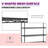 Simona 48'' W Steel Shelving Unit with Wheels