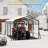 13x26FT Metal Carport, Heavy Duty Galvanized Steel Canopy Shelter for Trucks & Boats
