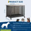 38.5 Inch Dog Crate Furniture, Wooden Kennel with Removable Tray and Wheels