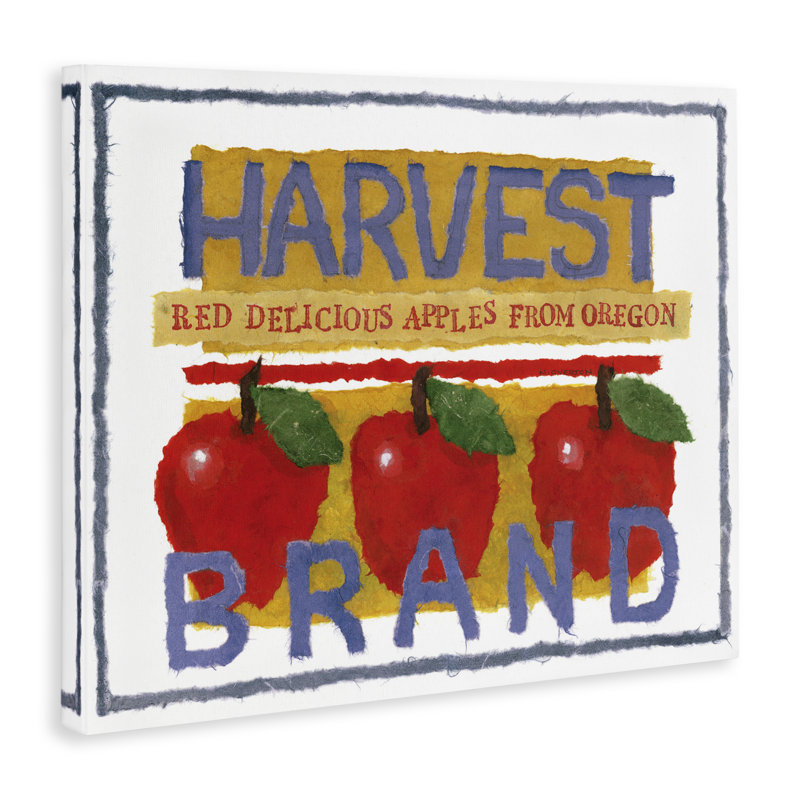«Oregon Harvest Apples», art mural sur toile par Nancy Overton, H 30 po x l 40 po