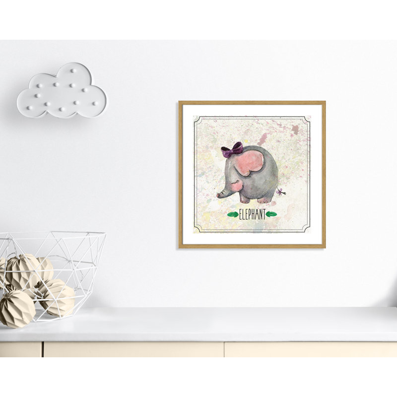 Adhésif décoratif 3 pi Jungle Day, Encadré de boîte chêne, H 26,5 po x l 26,5 po x P 1,18 po