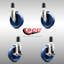 Ensemble de roulettes extensibles en poly 316