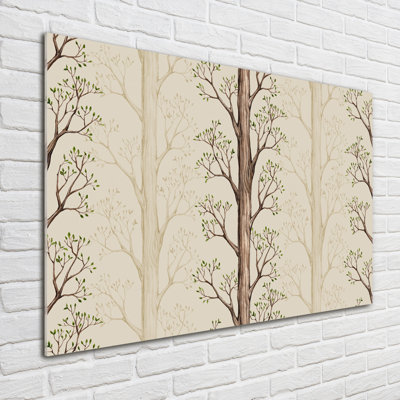 Trees - No Frame Print on Glass