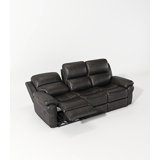 Fabric Power Reclining Sofa with Drop Down Table USB Button and Wireless Charger