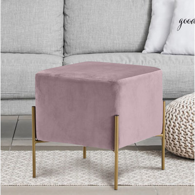 Velvet Ottoman
