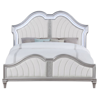 Lit plateforme tapissier Katerina