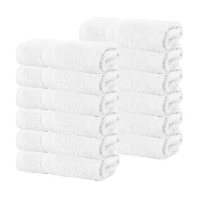 Smart Dry Zero Twist 100% Cotton Medium Weight Face Towels
