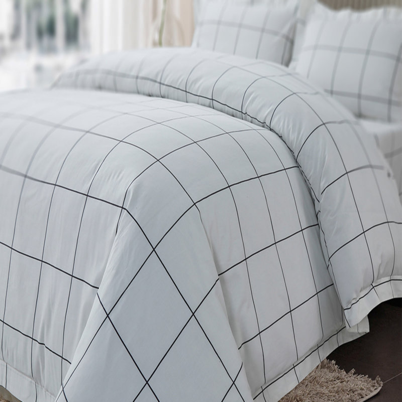 Ensemble de housse de couette Embers Boxy, Housse de couette pour grand lit + 2 taies d'oreil
