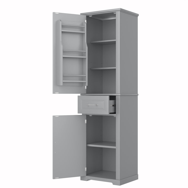 Freestanding Storage Cabinet, Gray