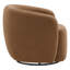 Fauteuil d'appoint pivotant moderne avec dossier moulant et base en métal, rotation à 360 °-768130872