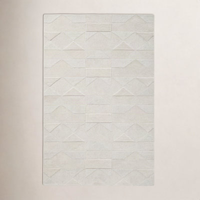Hand-Tufted Geometric Rug
