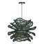 1-Light Pendant Lights Green Flower Rattan-146633682