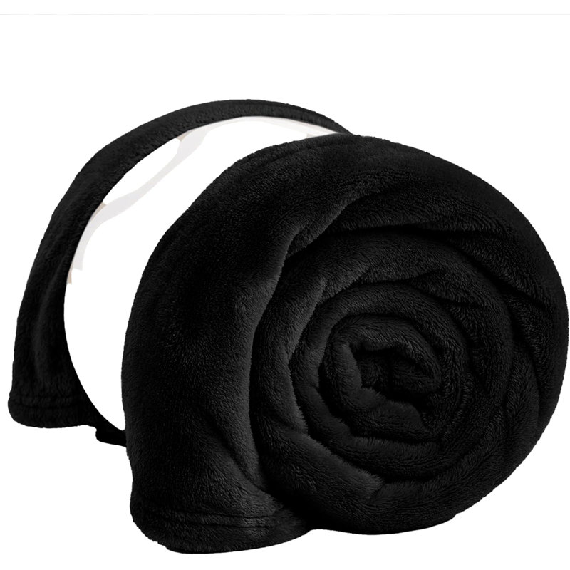 Prime Linens Weighted Throw Blanket, Single, Black