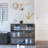 Black Glass Door Shoe Box Shoe Storage Cabinet  With RGB Led Light-296119283