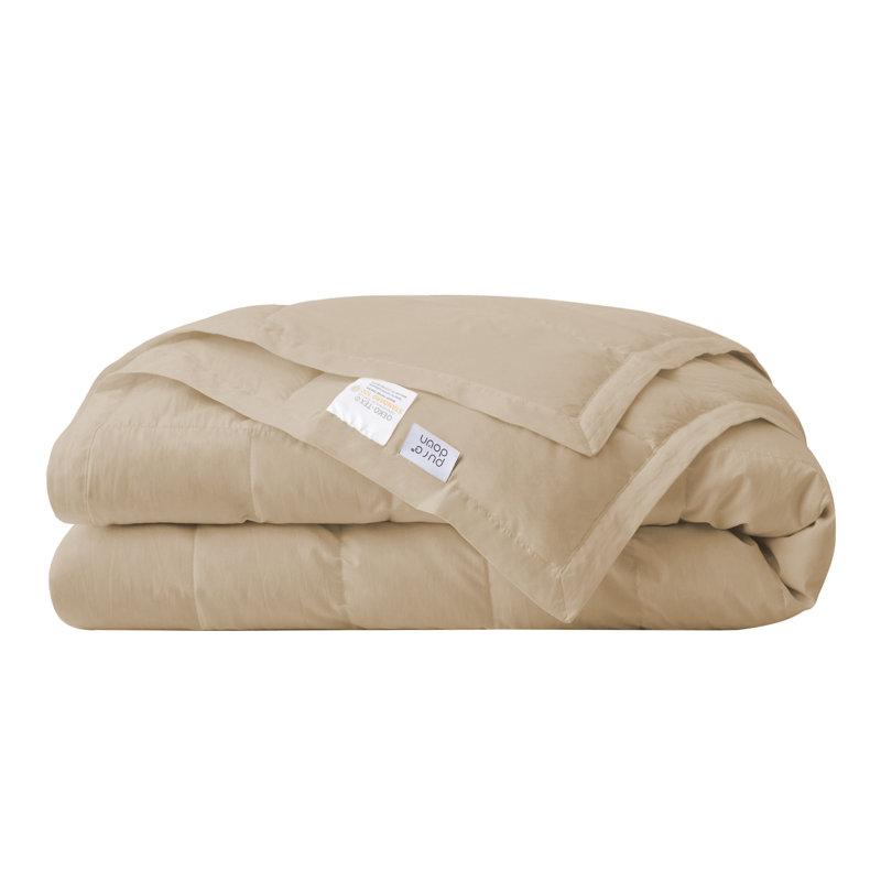 Beige Full Tencel Lyocell Lightweight Cooling Down Blanket