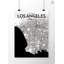 Los Angeles City Map - impression d'art graphique sur papier-683230057