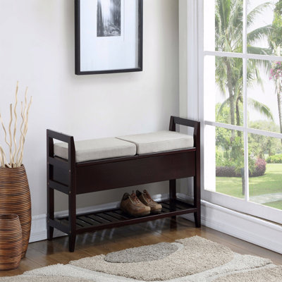 Shoe Storage Bench, Vannes Espresso Storage