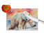 Polar Bear Glass Cutting Board Large