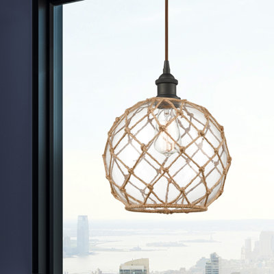 Luminaire suspendu sphère 1 lumière Tobey