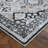 Callao Oriental Machine Woven Ivory/Black/Silver Area Rug-238911522