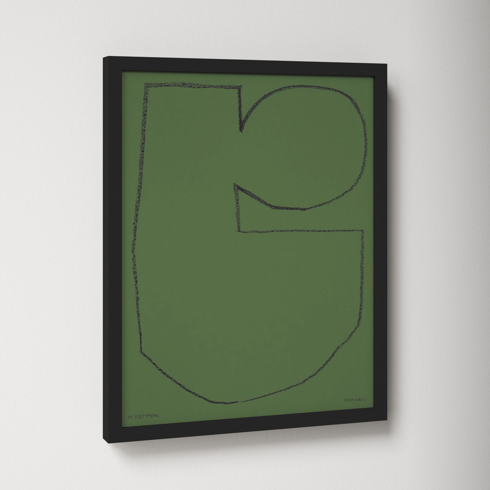 Forest 2 by Michael Kempen, Black Framed, 16" W x 20" H