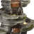 8-Tier Outdoor Rock Water Fountain with LED Lights, 58", Gray