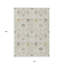 Tapis oriental lavable intérieur / extérieur ivoire 10 pi x 14 pi