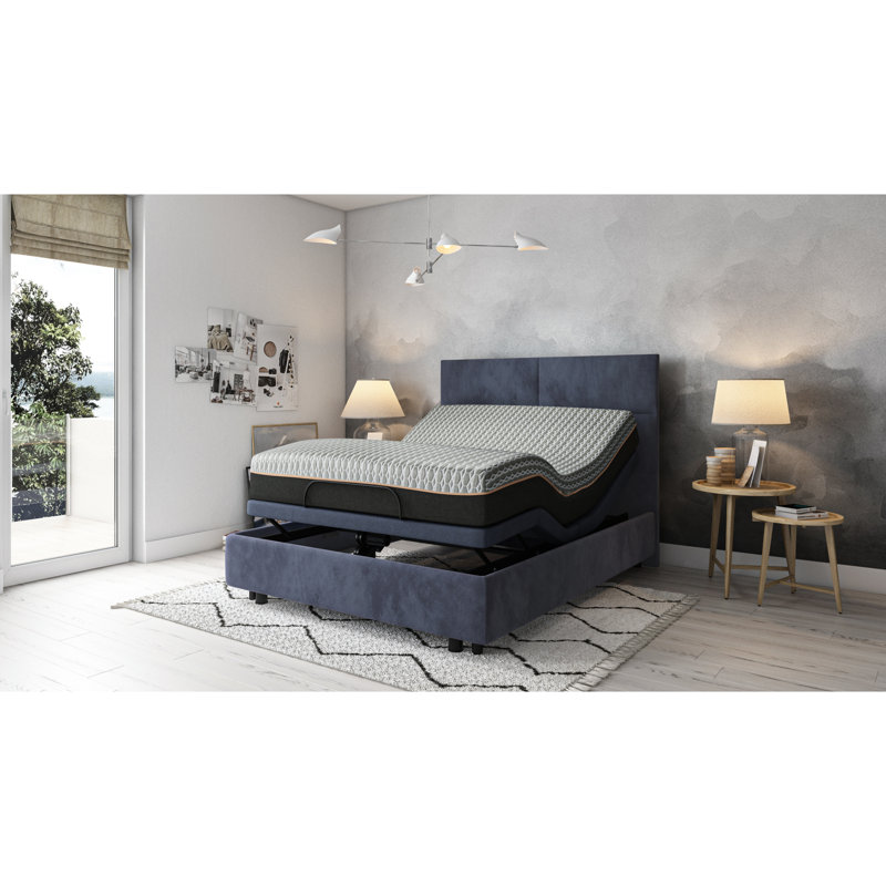 Os3 Queen Adjustable Bed Rack, Head & Foot Position Alterations, 3 Intensity Levels, 850Lb Capacity, Blue Base Os3, Changes, Massage Intensities, Weight