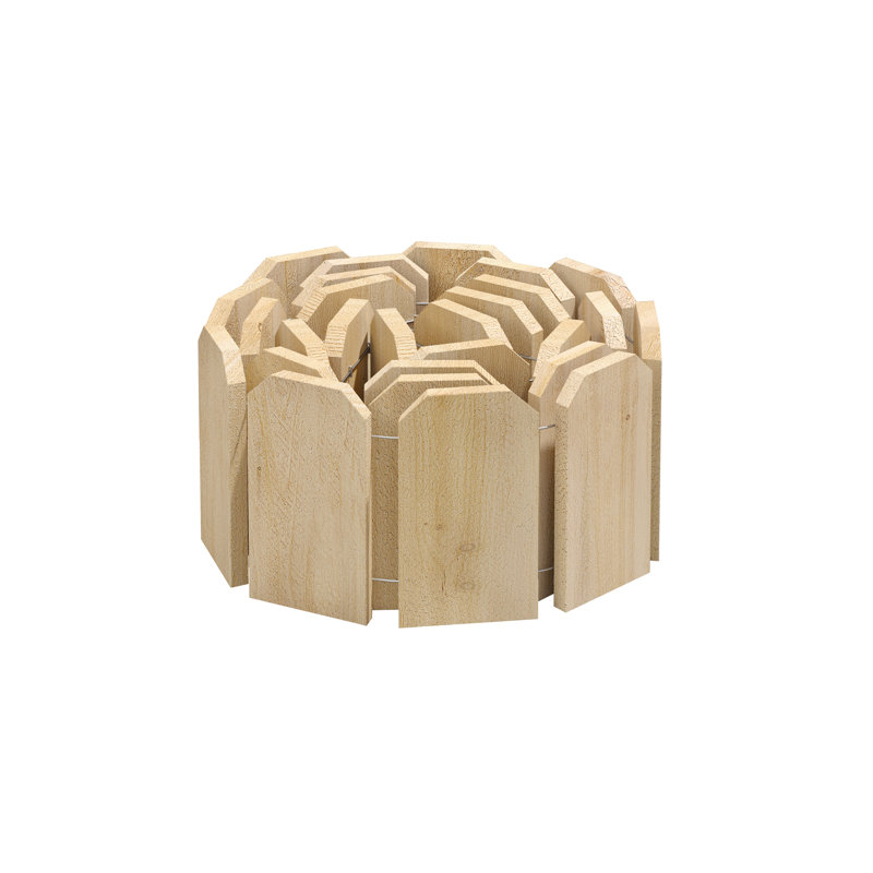 Cedar Wood 10 ft. Flexible Lawn Edging Set