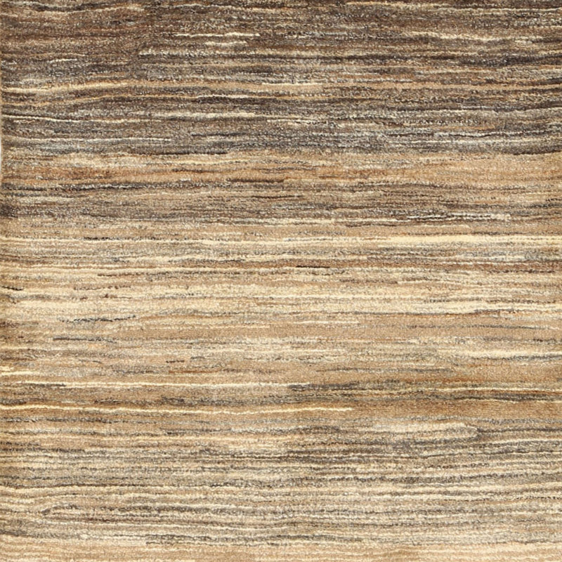Tapis contemporain brun clair, Carré 6 pi