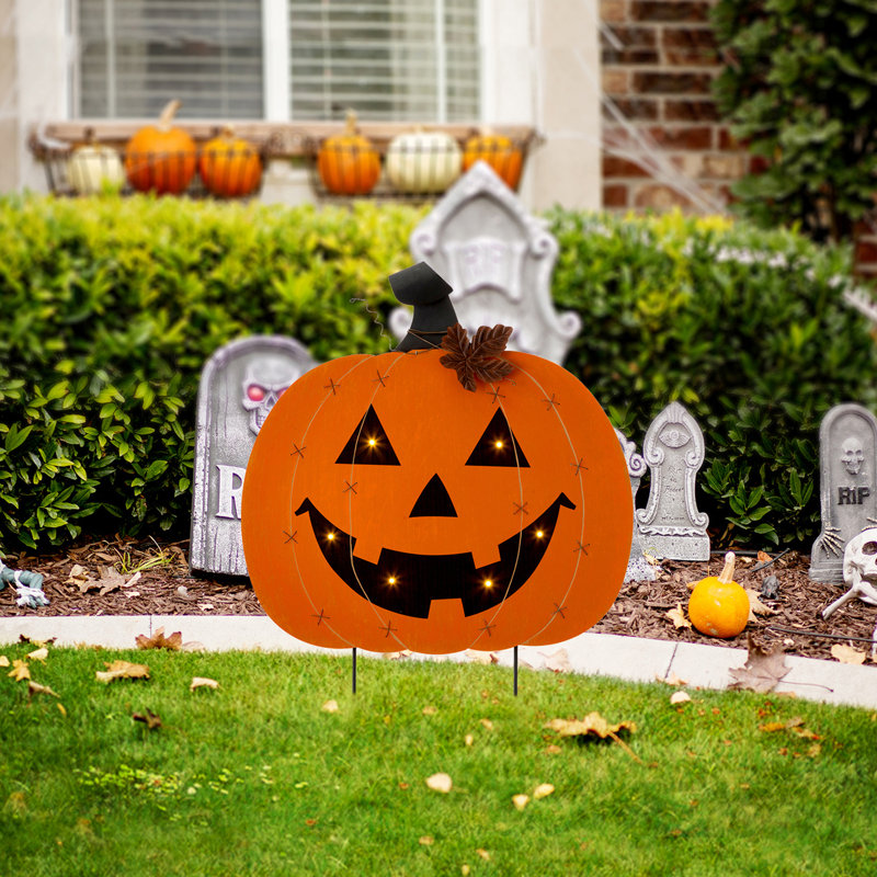 Yard Stake Metal Halloween Decoration
