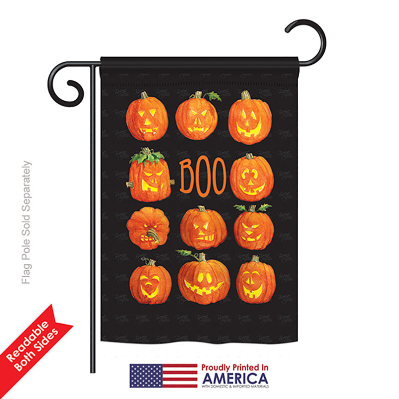 Drapeau de jardin Gosdantin Pumpkins Boo