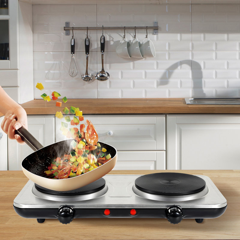 Uten 2000 Watt Electric Double Burner